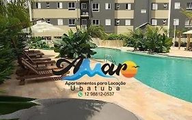Jardim das Palmeiras II Home Resort JP2 Ubatuba - Apartamento com 2 Dorms, 1 Suíte, Condomínio com Piscina Adulto e Infantil, Jacuzzi Aquecida,Sauna, Churrasqueira, Academia, Salão de Jogos e Playground